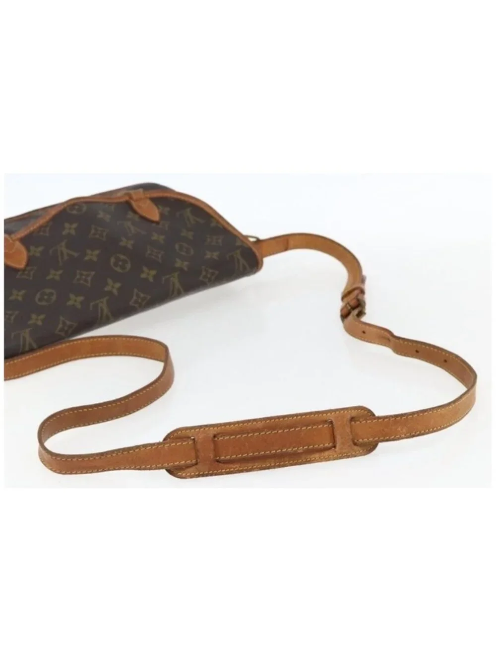 Authentic LOUIS VUITTON Monogram Gibeciere MM Shoulder Bag M42247 LV